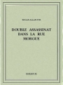 Couverture Double assassinat dans la rue Morgue Editions Bibebook 2015