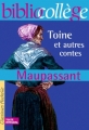 Couverture Toine et autres contes Editions Hachette (Biblio collège) 2001