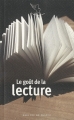 Couverture Le goût de la lecture Editions Mercure de France 2010