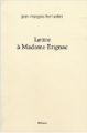 Couverture Lettre à madame Erignac Editions Albiana 2003