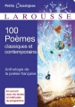 Couverture 100 poèmes classiques et contemporains Editions Larousse (Petits classiques) 2016