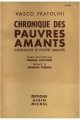 Couverture Chronique des pauvres amants Editions Albin Michel 1950