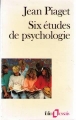 Couverture Six études de psychologie Editions Folio  (Essais) 1987
