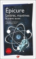 Couverture Lettres, maximes et autres textes Editions Flammarion (GF) 2017