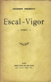 Couverture Escal-Vigor Editions Persona 1982