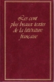 Couverture Les cent plus beaux textes de la langue française Editions France Loisirs 1987
