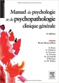 Couverture Manuel de psychologie et de psychopathologie clinique générale Editions Elsevier Masson 2014
