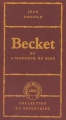 Couverture Becket Editions de La Table ronde 1959