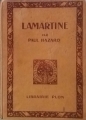 Couverture Lamartine Editions Plon 1925