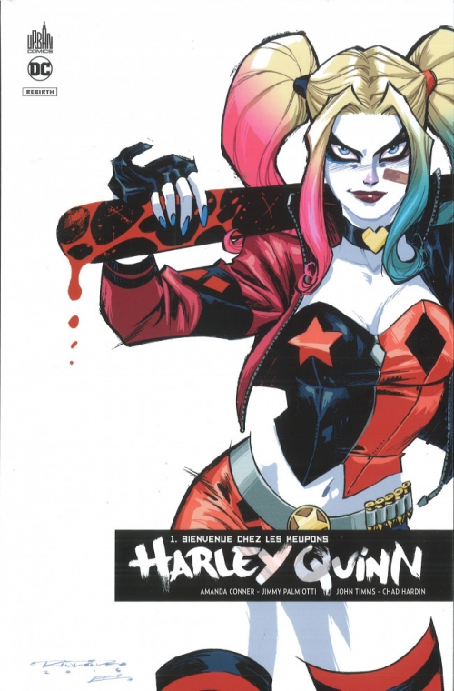 Couverture Harley Quinn Rebirth, tome 01 : Bienvenue chez les Keupons