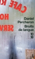 Couverture Bruits de langue Editions 10/18 2009