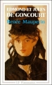 Couverture Renée Mauperin Editions Flammarion (GF) 1990