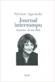 Couverture Journal interrompu : 24 janvier - 25 mai 2002 Editions Seuil 2002