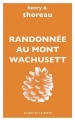Couverture Randonnée au mont Wachusett Editions Le mot et le reste 2018