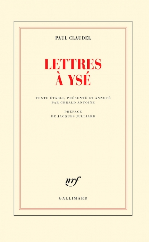 Couverture Lettres à Ysé