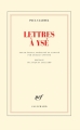 Couverture Lettres à Ysé Editions Gallimard  (Blanche) 2017