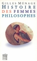 Couverture Histoire des femmes philosophes Editions Arléa 2006