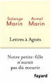 Couverture Lettres à Agnès Editions Fayard 2018