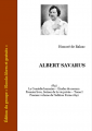 Couverture Albert Savarus Editions Ebooks libres et gratuits 2007