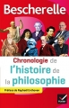 Couverture Chronologie de l'histoire de la philosophie Editions Hatier (Bescherelle) 2016