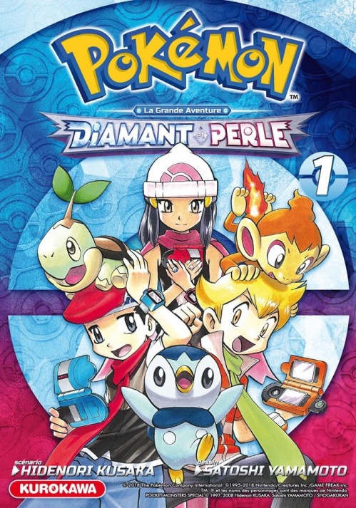 Couverture Pokémon : La grande aventure : Diamant et perle, tome 1