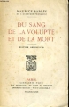 Couverture Du sang, de la volupté, de la mort Editions Fasquelle 1894