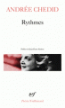 Couverture Rythmes Editions Gallimard  (Poésie) 2018