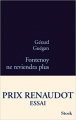 Couverture Fontenoy ne reviendra plus Editions Stock (La Bleue) 2011