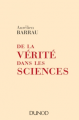 Couverture De la vérité dans les sciences Editions Dunod (Hors Collection) 2016