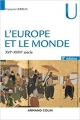 Couverture L'Europe et le monde : XVIe-XVIIIe siècle Editions Armand Colin (U histoire) 2018