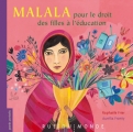 Couverture Malala pour le droit des filles à l'éducation Editions Rue du Monde (Grands portraits) 2015