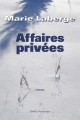 Couverture Affaires privées Editions Québec Amérique 2017