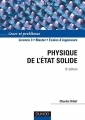 Couverture Physique de l'état solide Editions Dunod 2007