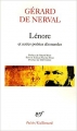 Couverture Lénore et autres poésies allemandes Editions Gallimard  (Poésie) 2005