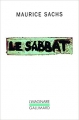 Couverture Le Sabbat Editions Gallimard  (L'imaginaire) 1960