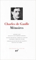 Couverture Mémoires Editions Gallimard  (Bibliothèque de la Pléiade) 2000