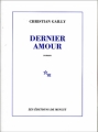 Couverture Dernier Amour Editions de Minuit 2004