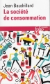 Couverture La société de consommation Editions Folio  (Essais) 1986