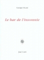 Couverture Le bar de l'insomnie Editions José Corti 2004