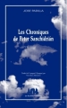 Couverture Les Chroniques de Peter Sanchidrian Editions Les Solitaires Intempestifs (Bleue) 2018