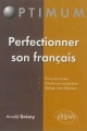 Couverture Perfectionner son français Editions Ellipses 2013