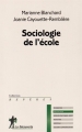Couverture Sociologie de l'école Editions La Découverte (Repères) 2016