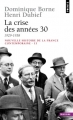 Couverture Nouvelle histoire de la France contemporaine, tome 13 : La crise des années 30 : 1929-1938 Editions Points (Histoire) 1989