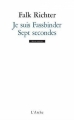 Couverture Je suis Fassbinder, Sept secondes Editions L'Arche 2016