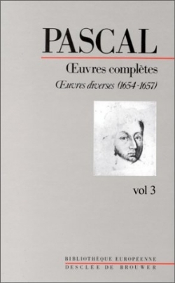 Couverture Œuvres complètes, tome 3 : œuvres diverses (1654-1657)