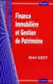 Couverture Finance Immobilière et Gestion de Patrimoine Editions Economica 2009