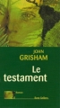 Couverture Le testament Editions Le Grand Livre du Mois 2000