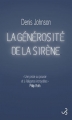 Couverture La Générosité de la sirène Editions Christian Bourgois  2018