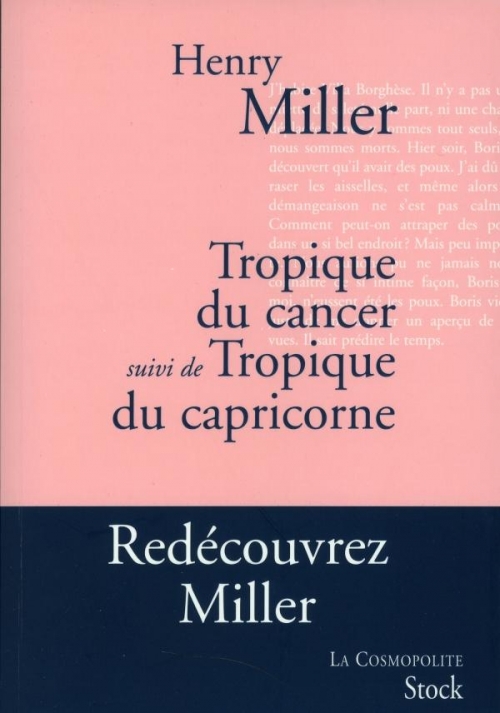Tropique du cancer suivi de Tropique du capricorne Livraddict