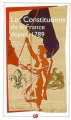 Couverture Les Constitutions de la France depuis 1789 Editions Garnier Flammarion 1993